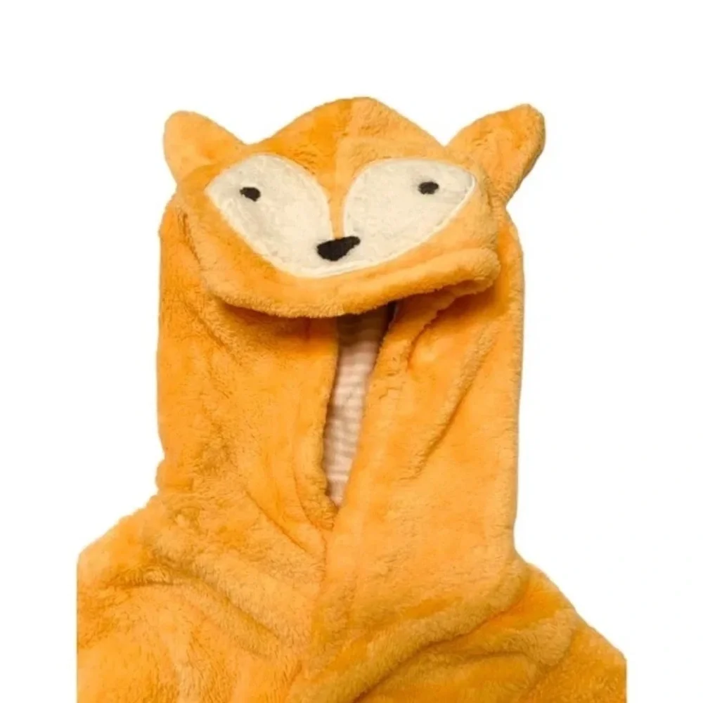 Cloud Island Fox Hooded Bath Robe | 6–9 Months | Baby Plush Robe